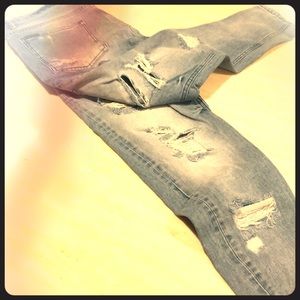 80’s style ripped vintage Jeans